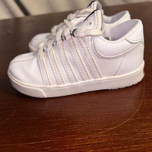K Swiss genuine leather original style tennis shoes size 6 - Picture 4 of 7